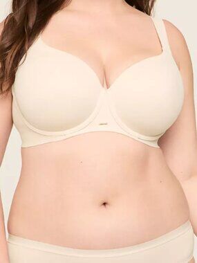 Lane Bryant Modern Luxe Lightly Lined Balconette Bra  in Sandollar Size 44C